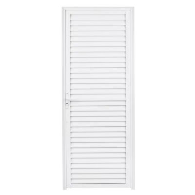 Porta Alumínio Branca Veneziana 210x60 L/E Lider - Ref.3834