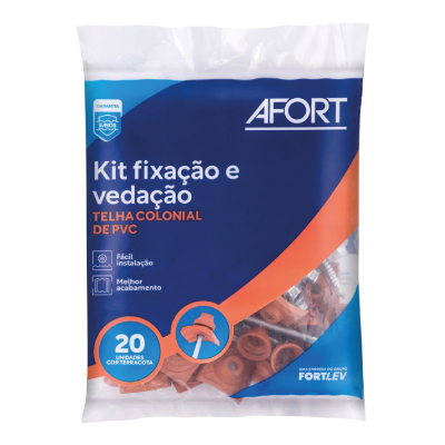 Kit Vedação Fixação Plan Terracota C/20 Afort - Ref.P4010005