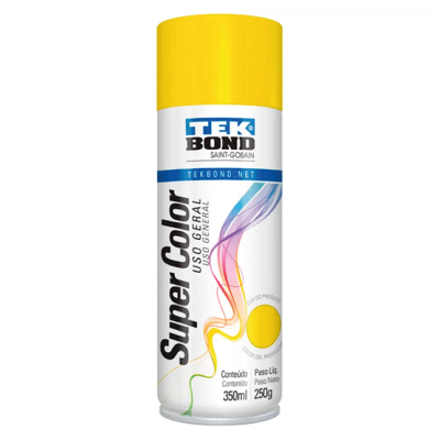Tinta Spray Geral Amarelo 350ml Tekbond - Ref.23061006900