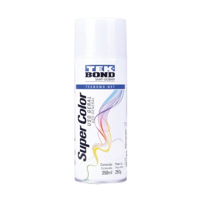 Tinta Spray Geral Branco Brilhante 350ml Tekbond - Ref.23021006900/69957327012