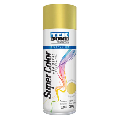 Tinta Spray Geral Dourado 350ml Tekbond - Ref.23051006900/69957327117