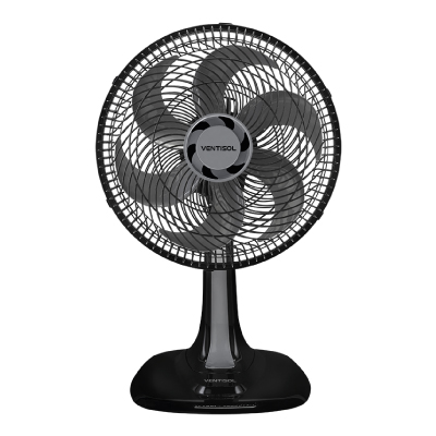 Ventilador Mesa Preto 30cm 220v 52w Ventisol - Ref.167