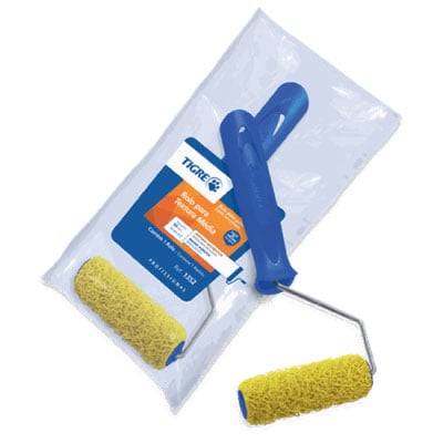 Rolo para Textura Rústica 9cm Borracha com Cabo 1352 Tigre - Ref.61352090