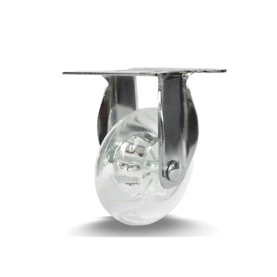 Rodizio Fixo Transparente 75mm S/Freio Colson - Ref.43050620890900008130