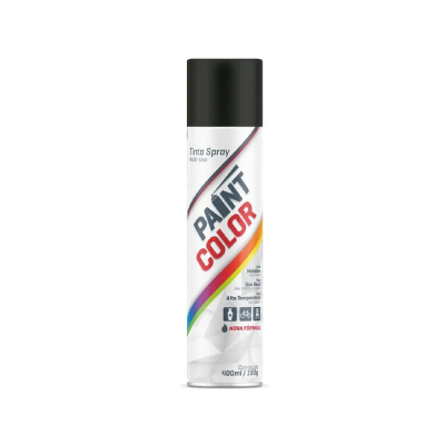 Tinta Spray Geral Preto 400ml Paintcolor - Ref.5.510.150