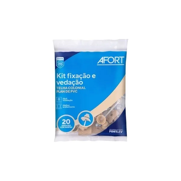 Kit Fixacao Telha Plan Marfim C/20 Afort - Ref.P4010006