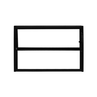 Basculante Aluminio Preto 40x40 2 Folhas Vidro Liso Quality - Ref.HOP001001