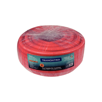 Mangueira Corrugada Laranja 32mm X 1” 25m Tramontina - Ref.57505053