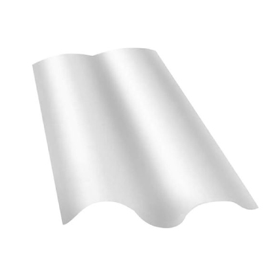 Telha Pvc Translucida Leitosa 51x36cm 2 Ondas Granplast - Ref.678