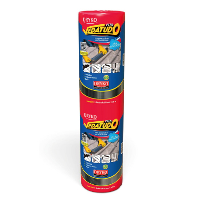 Fita  Impermeabilizante Aluminio Multiuso Vedatudo 60cm 10m Dryko - Ref.FVD60