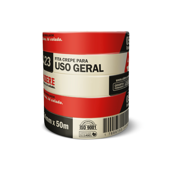 Fita Crepe 24mmx50m Uso Geral Adere - Ref.00355206418