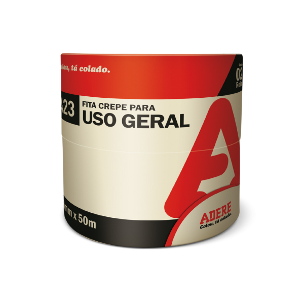 Fita Crepe 48mmx50m Uso Geral Adere - Ref.00355200130