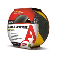 FITA ANTIDERRAPANTE 50MMX5M PRETA/AMARELA ADERE