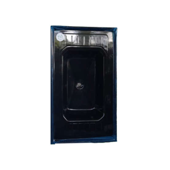 Pia Marmore Sintetico 0,80x0,50 Preta Tls - Ref.21