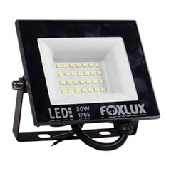 REFLETOR LED 30W 3000K PRETO BIVOLT FOXLUX