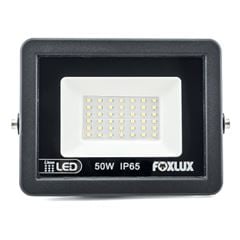 REFLETOR LED 50W 3000K PRETO BIVOLT FOXLUX