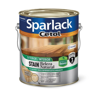 Verniz Stain Fosco Natural Beauty Mat 3,6l Sparlack - Ref.5859460