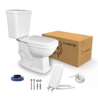 Kit Completo Bacia+Caixa +Acessórios Viseu 3/6l Branco Luzarte - Ref.I1.KB.3.1.1