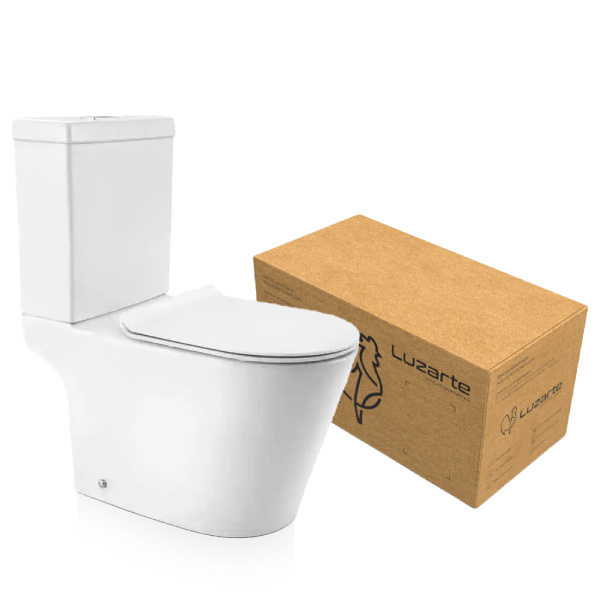 Kit Completo Bacia+Caixa+Acessórios Lisboa 3/6l Branco Luzarte - Ref.I1.KB.98.1.1