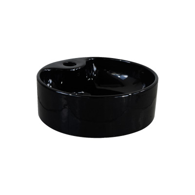 Lavatório Apoio Redondo M05 34x33x12 Preto Luzarte - Ref.I1.LVS.9.8.4