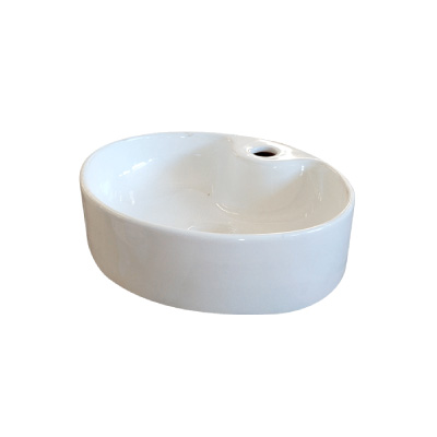 Lavatório Apoio Redondo M06 40x33x12 Branco Luzarte - Ref.I1.LVS.9.9.1