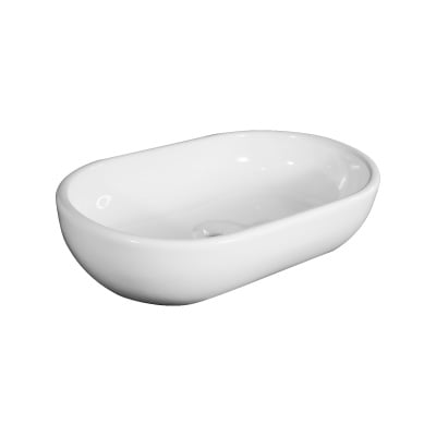 Cuba Apoio Oval M06 40x33x12 Branco Luzarte - Ref.I1.CA.9.9.1