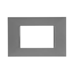 PLACA 4X2 3 MODULOS JUNTOS CINZA PIAL PLUS+ - Ref.618503CZ