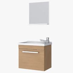 GABINETE MDF PARA BANHEIRO KIT 45 JEQUITIBÁ COZIMAX