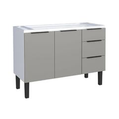 GABINETE ACO PARA PIA 1.20 JUPITER CINZA COZIMAX