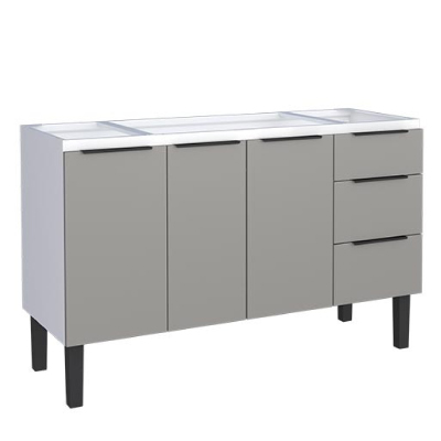 Gabinete Aco P/ Pia 1.40 Jupiter Cinza Cozimax - Ref.K2279