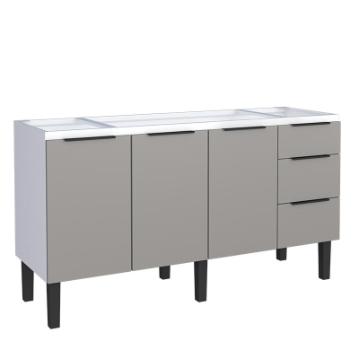 Gabinete Aco P/ Pia 1.60 Jupiter Cinza Cozimax - Ref.K2281