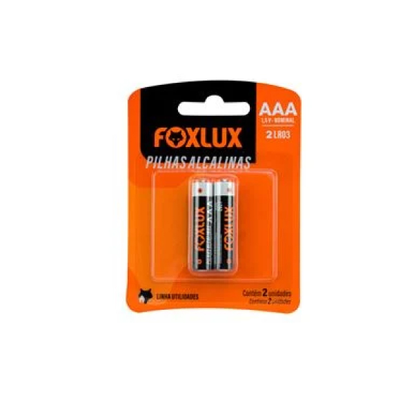 Pilha Alcalina Palito Aaa C/2 Foxlux - Ref.95.04