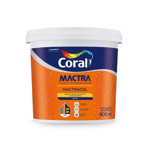 Adesivo Para Chapisco Mactracol 900ml Coral Mactra - Ref.5859603