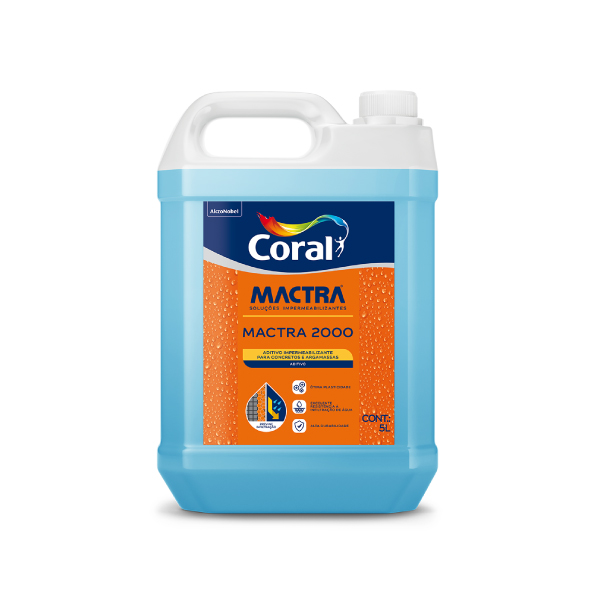 Aditivo Impermeabilizante Para Argamassa Mactra2000 5l Coral Mactra - Ref.5859534