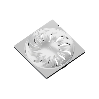 Grelha Abre E Fecha Dn100 Quadrada Cromada Tigre - Ref.27502318