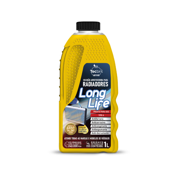 Aditivo Para  Radiadores Long Life Amarelo 1l Tecbril - Ref.592.0282