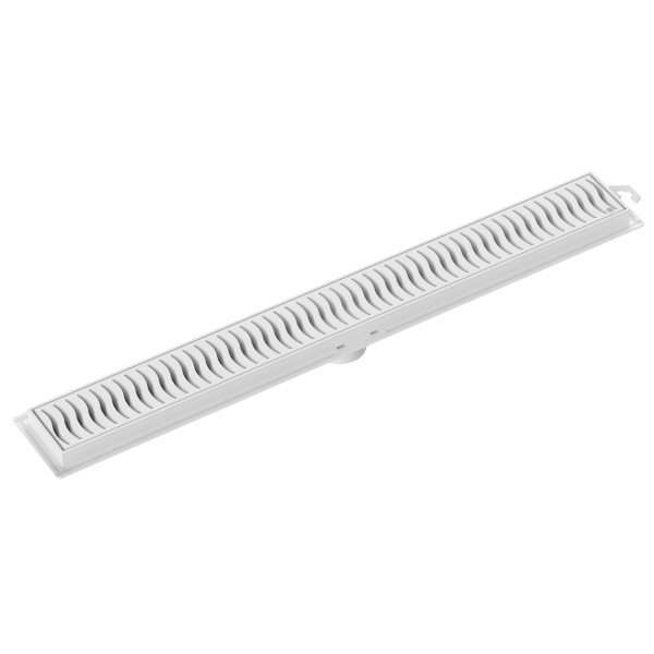 Ralo Linear 90cm Flat Grelha Branca Tigre - Ref.100018904