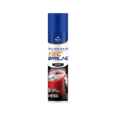 Lava Auto Spray A Seco C/ Cera 400ml/260g Tecbril - Ref.592.0264