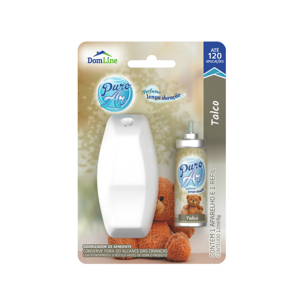 Odorizador Talco 12ml C/ Aplicador Puro Ar - Ref.021.0074