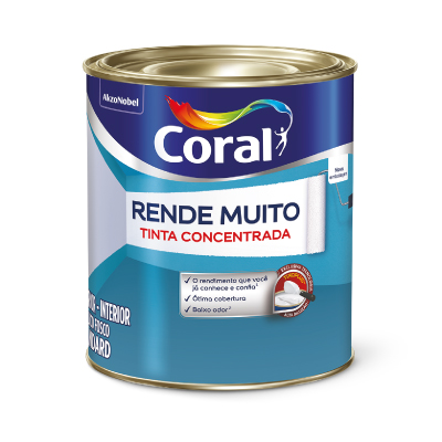Tinta Fosco Rende Muito 0,9l Branco Coral - Ref.5202144