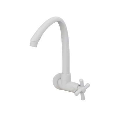 Torneira Cozinha Parede Alta Móvel Cross Branca 1/2-3/4” Tigre - Ref.300000470