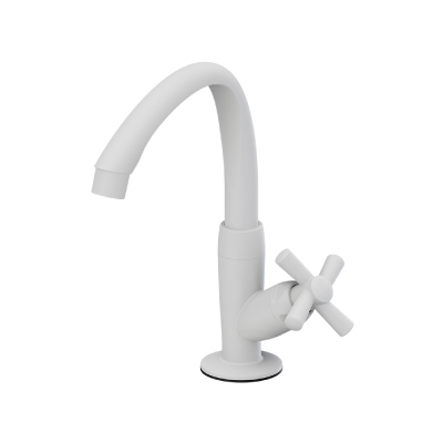 Torneira Lavatório Mesa Alta Móvel Cross Branca 1/2” Tigre - Ref.300000488