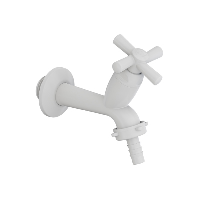 Torneira Tanque 10cm Com Bico Cross Branca 1/2”-3/4” Tigre - Ref.300000455