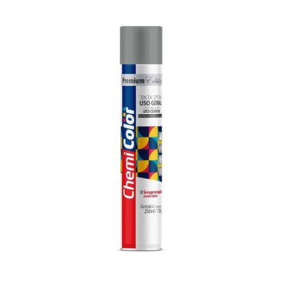 Tinta Spray Geral Cinza Claro 250ml Chemicolor - Ref.0680585