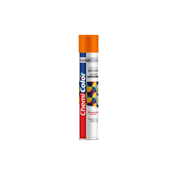 Tinta Spray Geral Laranja 250ml Chemicolor - Ref.068.0550
