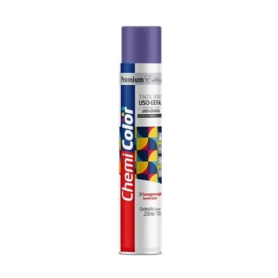 Tinta Spray Geral Violeta Escuro 250ml Chemicolor - Ref.068.0555