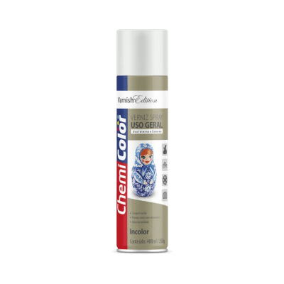 Verniz Spray Geral Fosco 400ml Chemicolor - Ref.068.0490