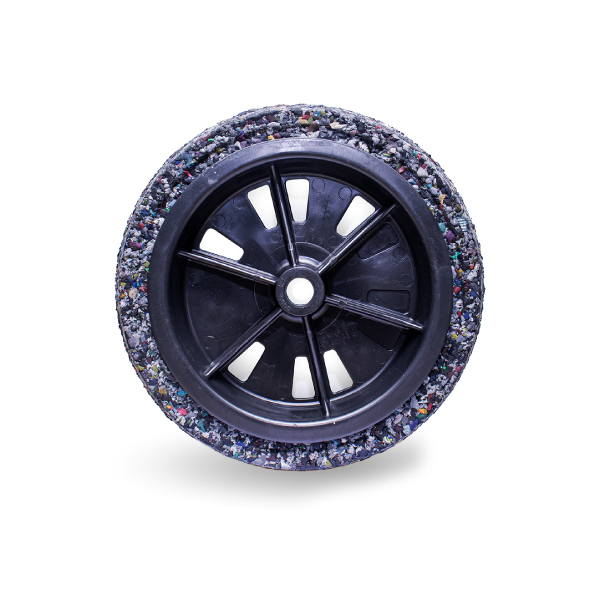 Roda Montada Pneu Leve Macico 2,5x8 1” Force - Ref.185