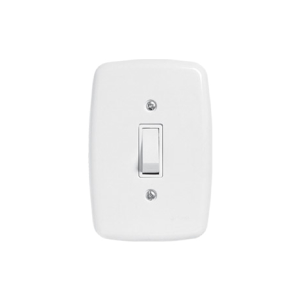 Interruptor Embutir 1tecla Ideale  Branca Pluzie - Ref.3200