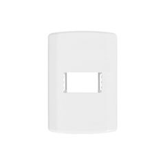 PLACA 4X2 1MODULO MODULAR BRANCA PLUZIE - Ref.7295